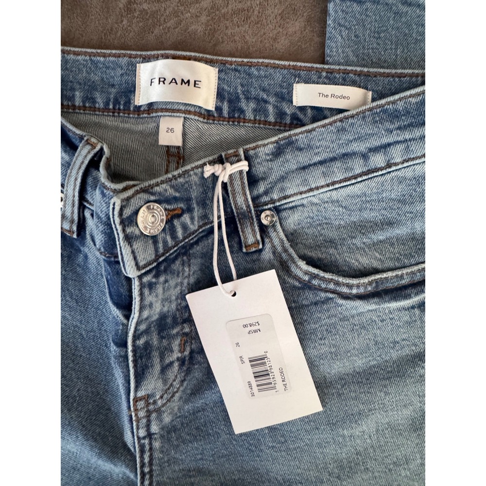 Frame The Rodeo Low Rise Bootcut Jeans Light Indigo Blue Size 25 NWT - Picture 5 of 5